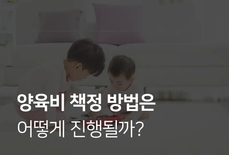 가사전문변호사가 알려주는 양육비 책정 방법은 어떻게 진행될까? 가사전문변호사