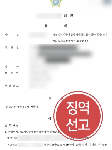 [일산교통사고변호사 고소대리 사례] 일산교통사고변호사 조력받아 음주운전으로 피해자 사망케한 가해자 징역형 받아내