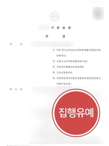 [아동청소년성보호법 위반] 미성년자 대상 성매수알선범 집행유예 성공 